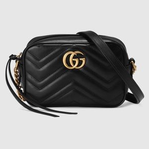 Authentic GG Marmont matelassé mini bag